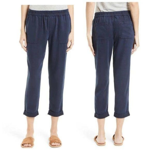 Soft Joie Saphine Pull On Twill Roll Cuffs Pants - Picture 1 of 8